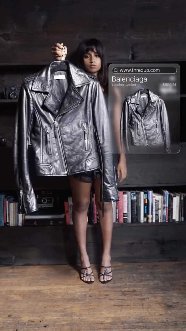 Instagram post by @tanyar for thredUP. Caption reads: Outfit rotations with @thredup #threduppartner....