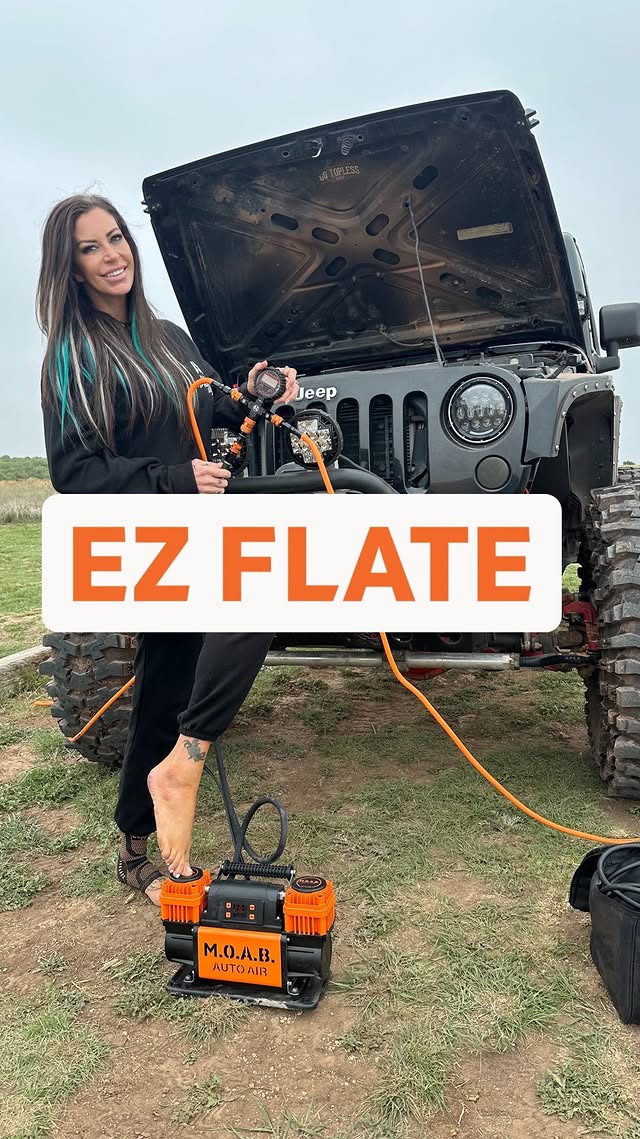 Instagram post by @kitten711_jeepgirl for EZ FLATE. Caption reads: [...] ever lasting love🤌 I really do LOVE my....