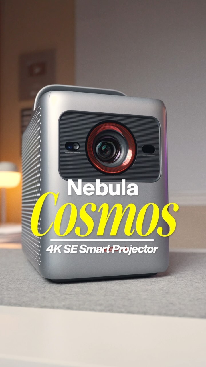 Instagram post by @willbwrs for NEBULA. Caption reads: Is getting a 4K Smart Projector ACTUALLY worth it?....
