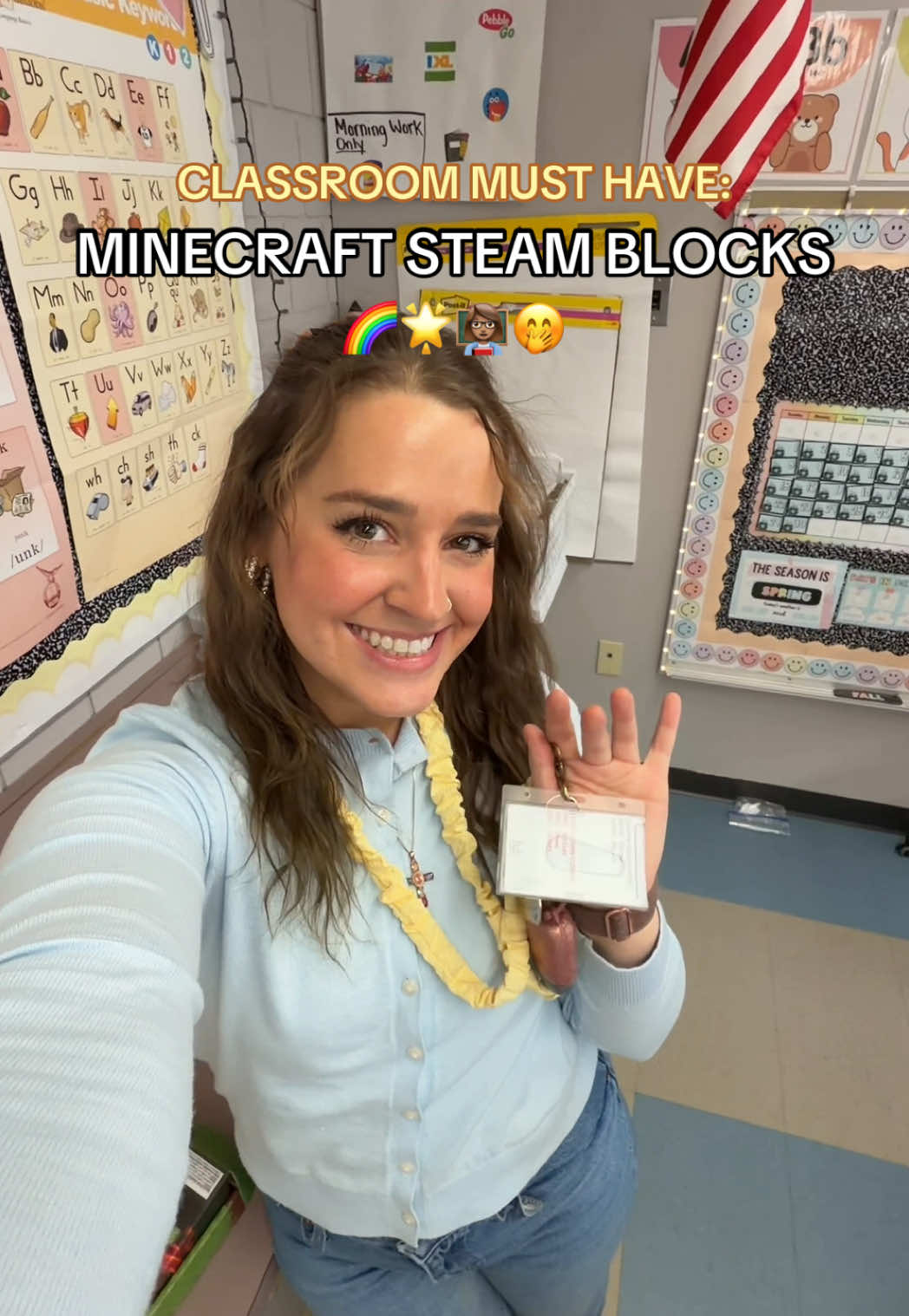 TikTok post by @missrachaelmae_ for Magnetopia. Caption reads: [...] as much as my students do!! 🌈🤭🌟....