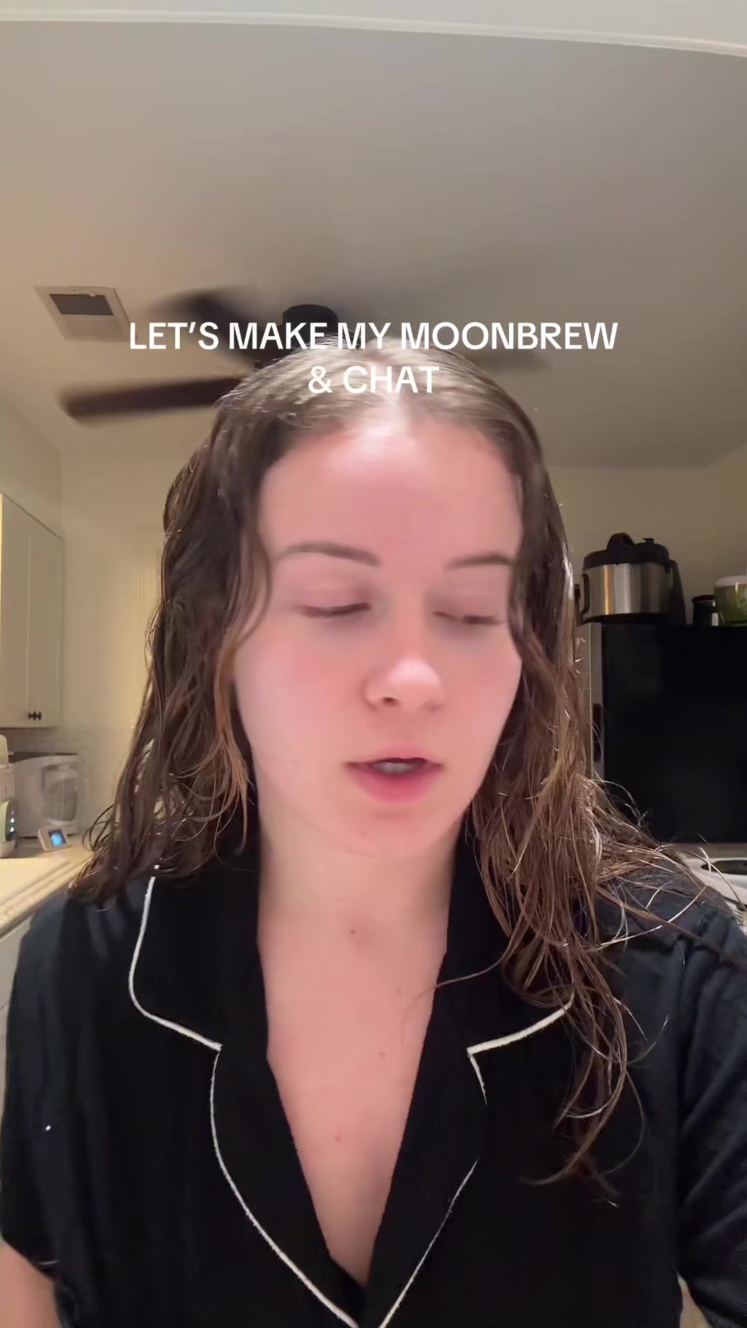 TikTok post by @heykatebye for MoonBrew. Caption reads: @MoonBrew for the win!!!👏🏼😴 #moonbrew #sleep....