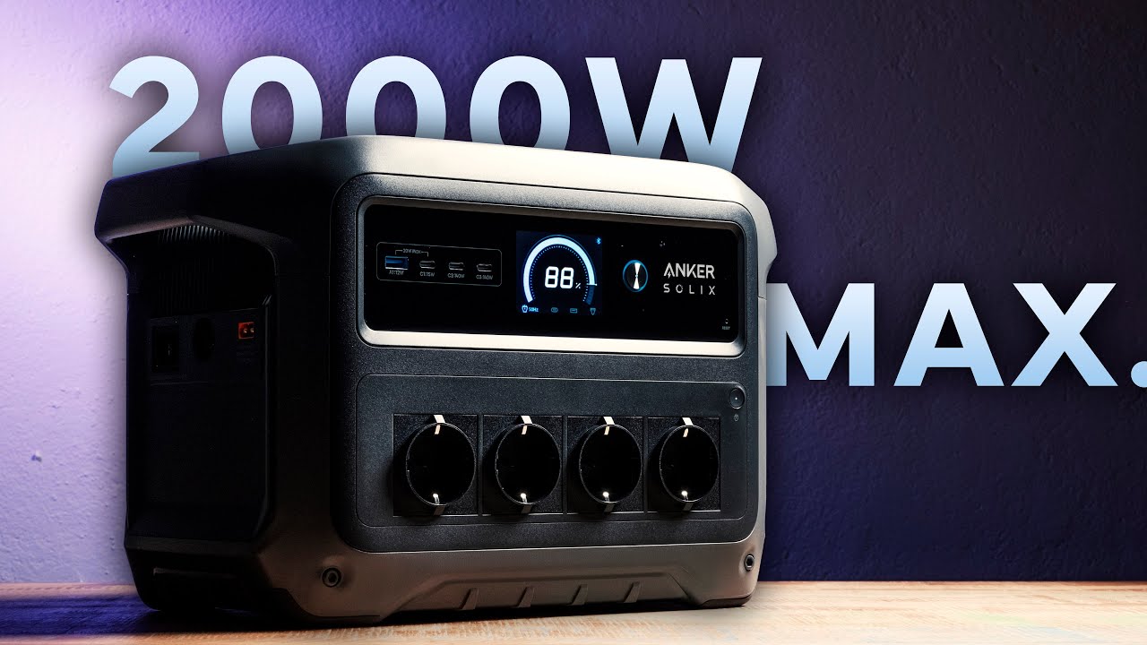 YouTube post by @FenchelJanisch2 for Flickr. Caption reads: Anker SOLIX C1000 Gen 2: Versatile power station....