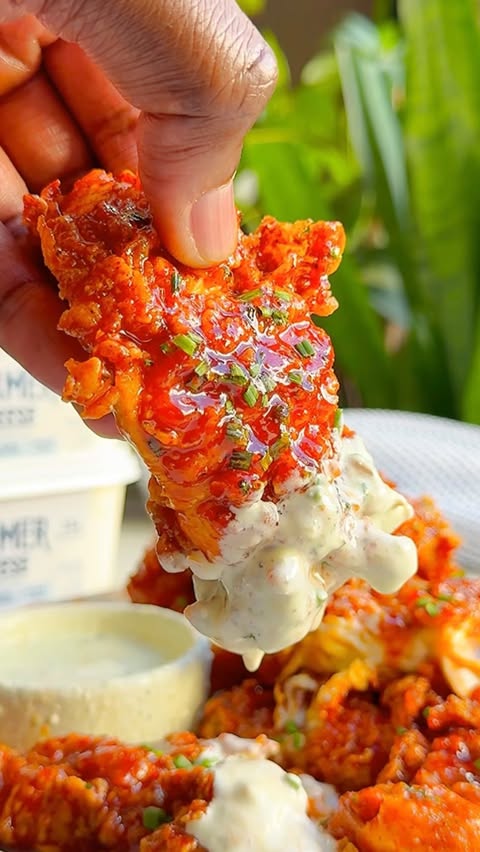 Instagram post by @kingcooksofficial for Lifeway Foods. Caption reads: Sweet & Spicy Chicken Tenders with Homemade Ranch....