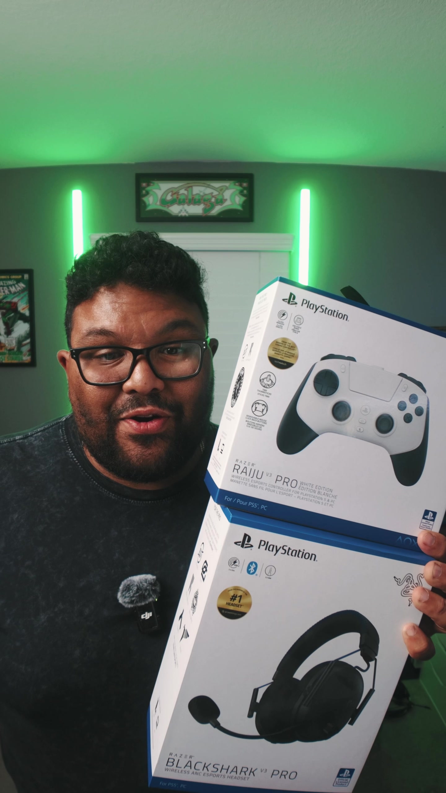 TikTok post by @eightbitmojo for Razer. Caption reads: Thank you again @Razer for the opportunity to show....