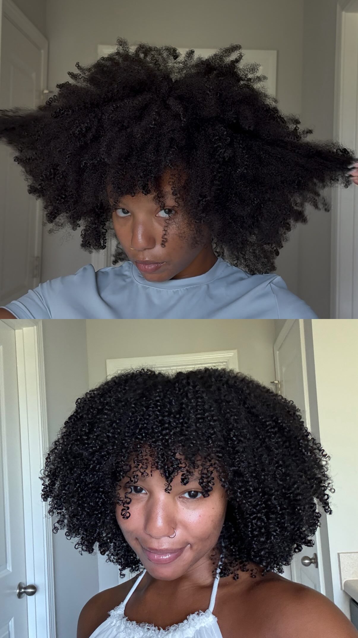 Instagram post by @jaelenmitchell for Conair. Caption reads: #ad Dry and dull? Never that. 👀✨ The @conair....