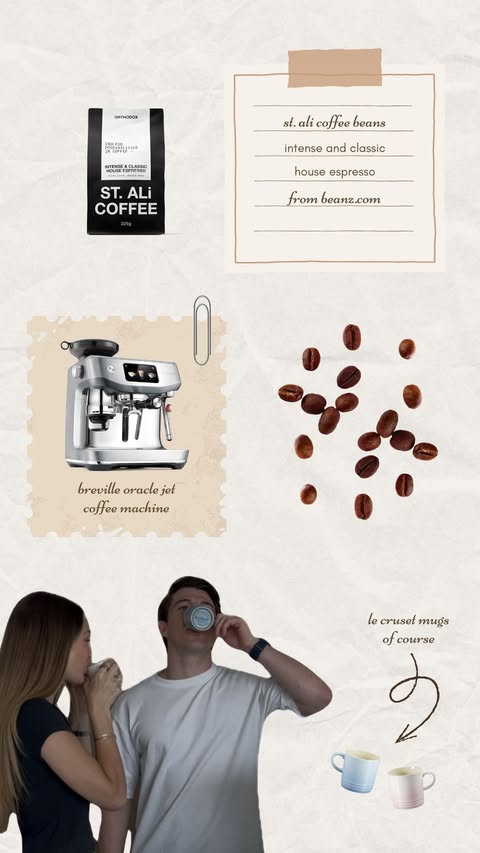 Instagram post by @isabellaskocic for Breville. Caption reads: [...] make our morning coffee together with....