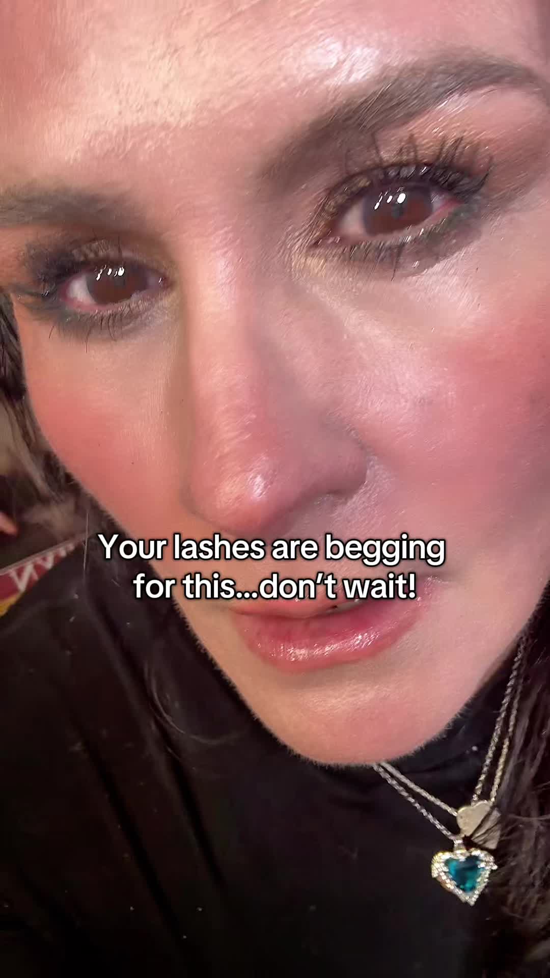 TikTok post by @xoxomabes for Babe Original. Caption reads: Lushes lashes using @Babe Original Essential Lash....
