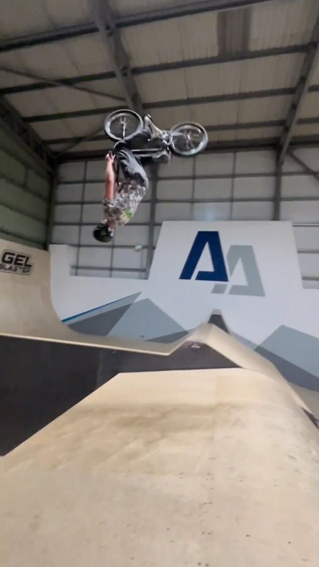Instagram post by @charlieorcharlesbmx for Gel Blaster. Caption reads: [...] Happy to now be sponsered by @gelblaster....