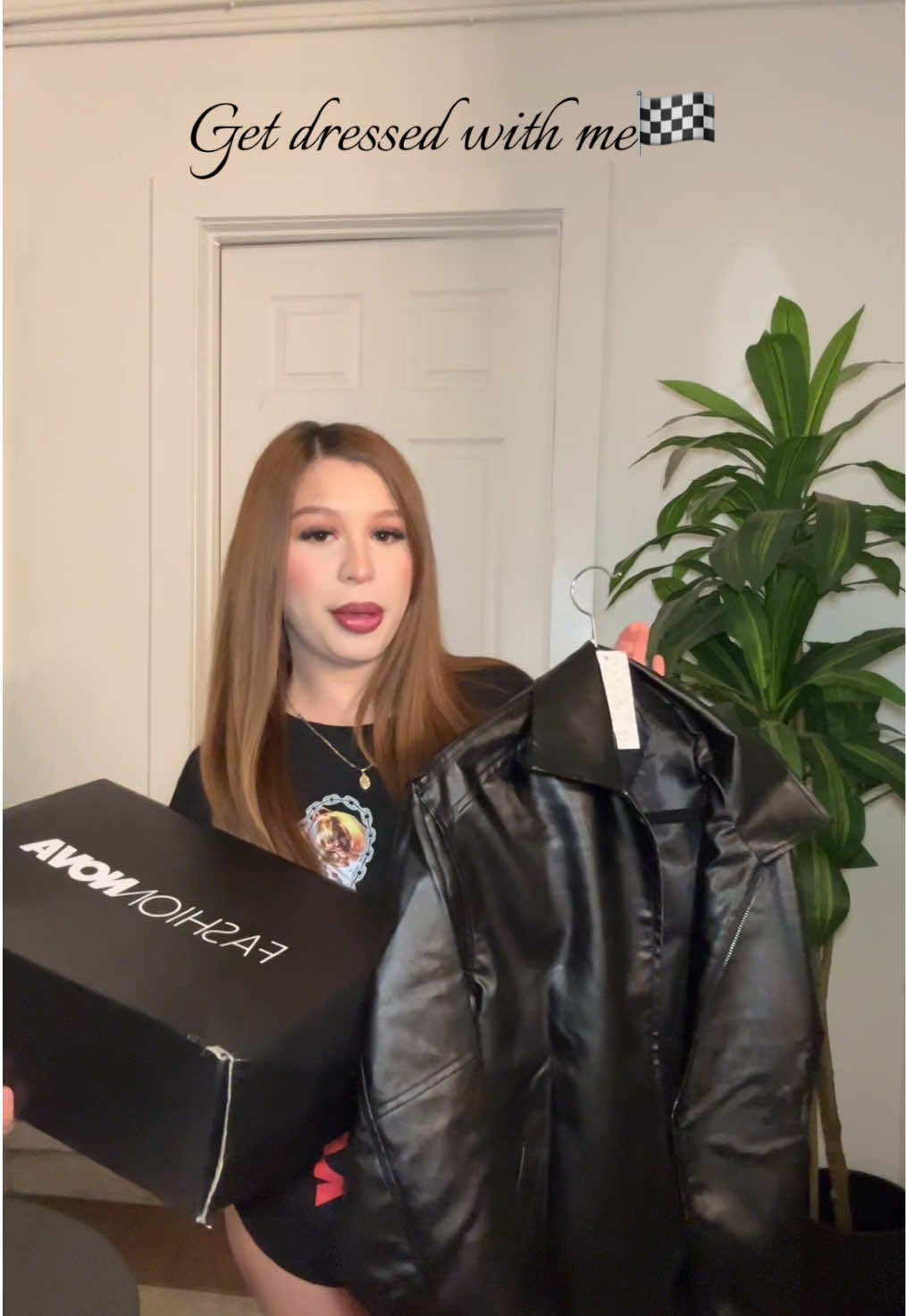 TikTok post by @stephaniemarentess for Automet. Caption reads: Gdwm 🏁🤍 #getreadywithme #gdwm #getdressedwithme....