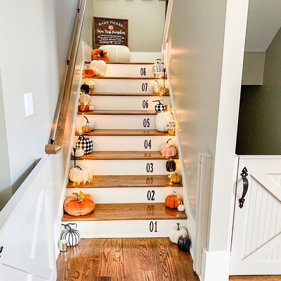 Instagram post by @mygeorgiahouse for MyDomaine. Caption reads: Sharing our fall entryway on the blog today.🍁🍂I....