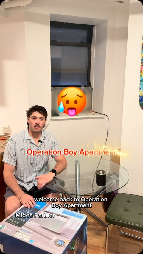 Instagram post by @ayeblayblay for Midea. Caption reads: Operation Boy apartment #MideaPartner mission make....