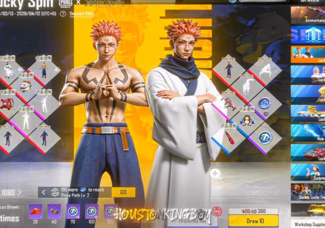 Instagram post by @houstonkingboy for PUBG MOBILE. Caption reads: [...] FOR MORE AWESOME CONTENT😈 #partner....