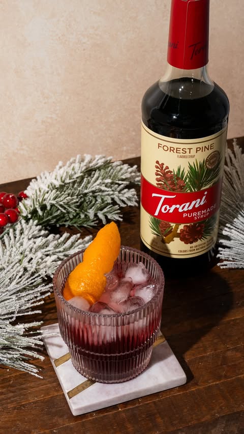 Instagram post by @brokenovenbaking for Torani. Caption reads: [...] my holiday twist on an NA Moscow....