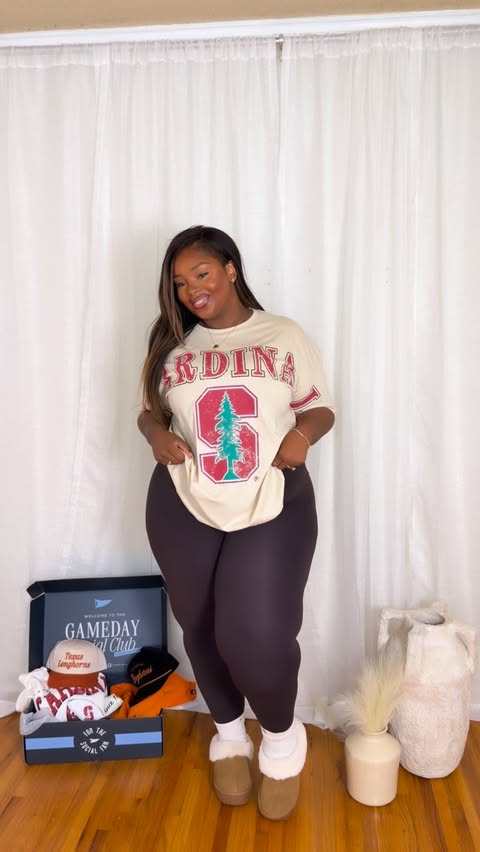 Instagram post by @marriedlane for Gameday Social. Caption reads: [...] gameday clothes yes please 🤭 #ad|....