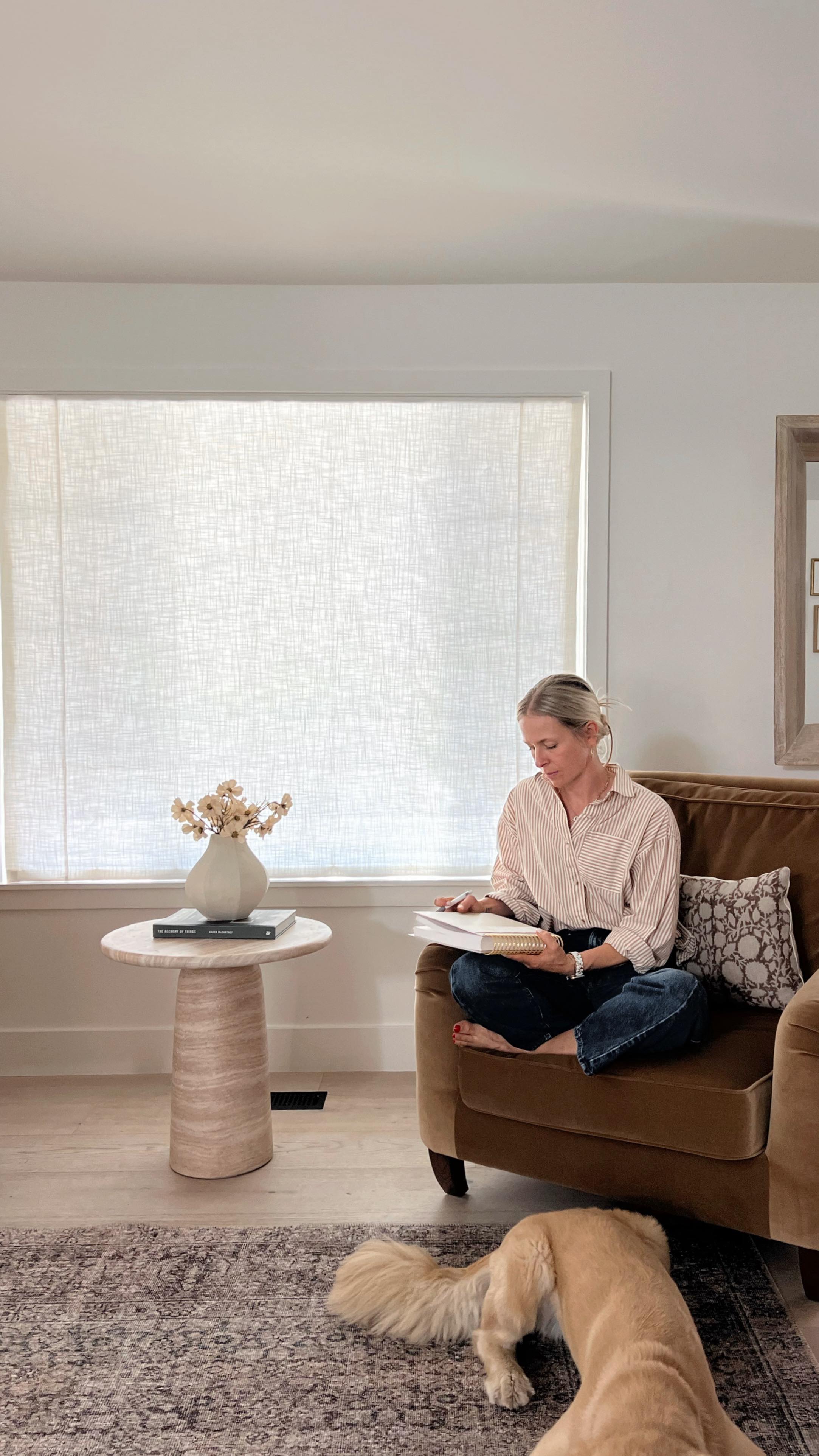 Instagram post by @breathing.room.home for Havenly. Caption reads: Took me 4 years to figure out what to do with this....