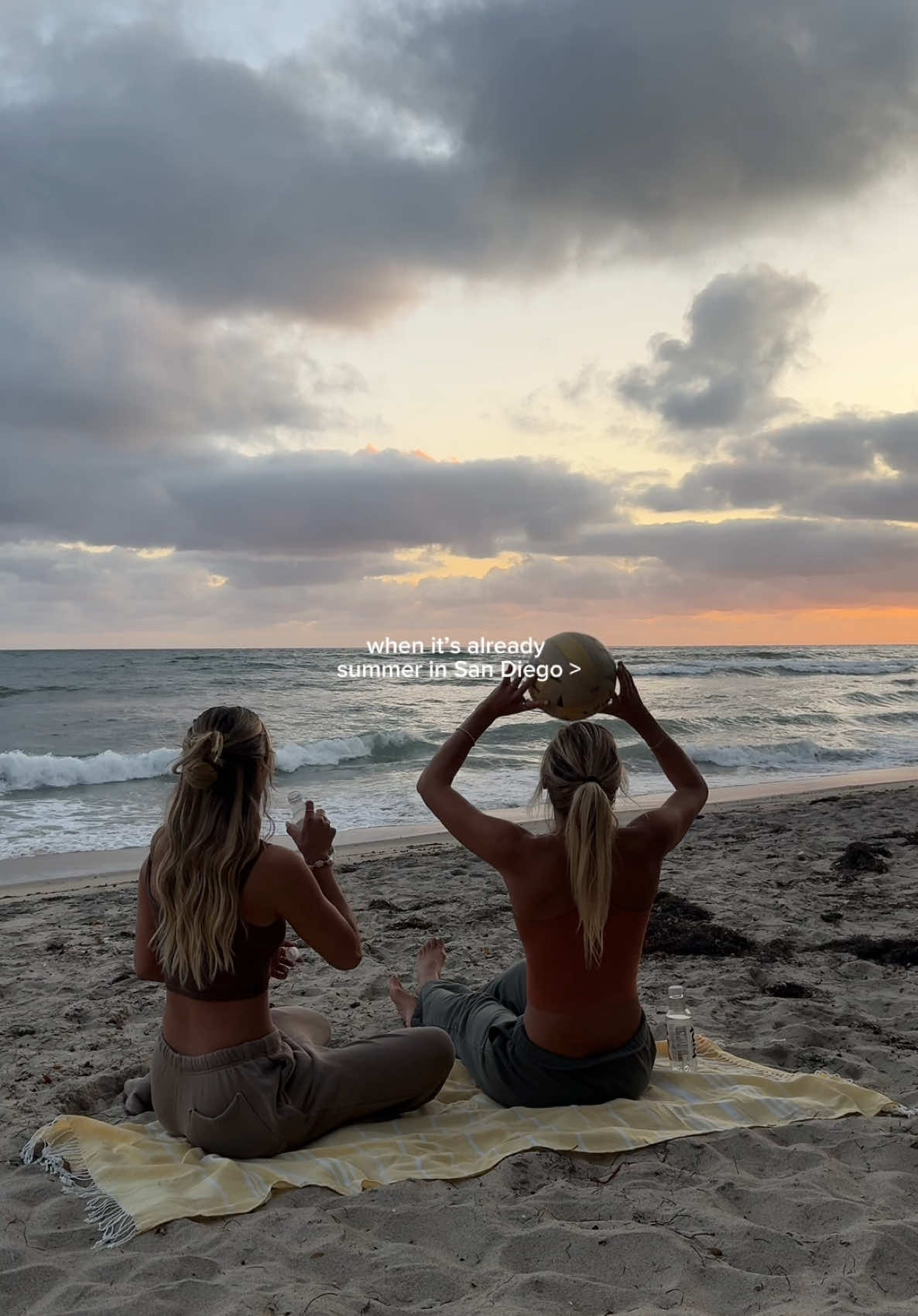 TikTok post by @califullerfit for hint. Caption reads: Staying hydrated is more fun with @hint water ®....