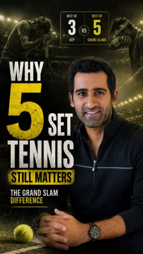 Instagram post by @suhailchandhok for FanCode. Caption reads: [...] watch non-stop tennis action LIVE on FanCode....