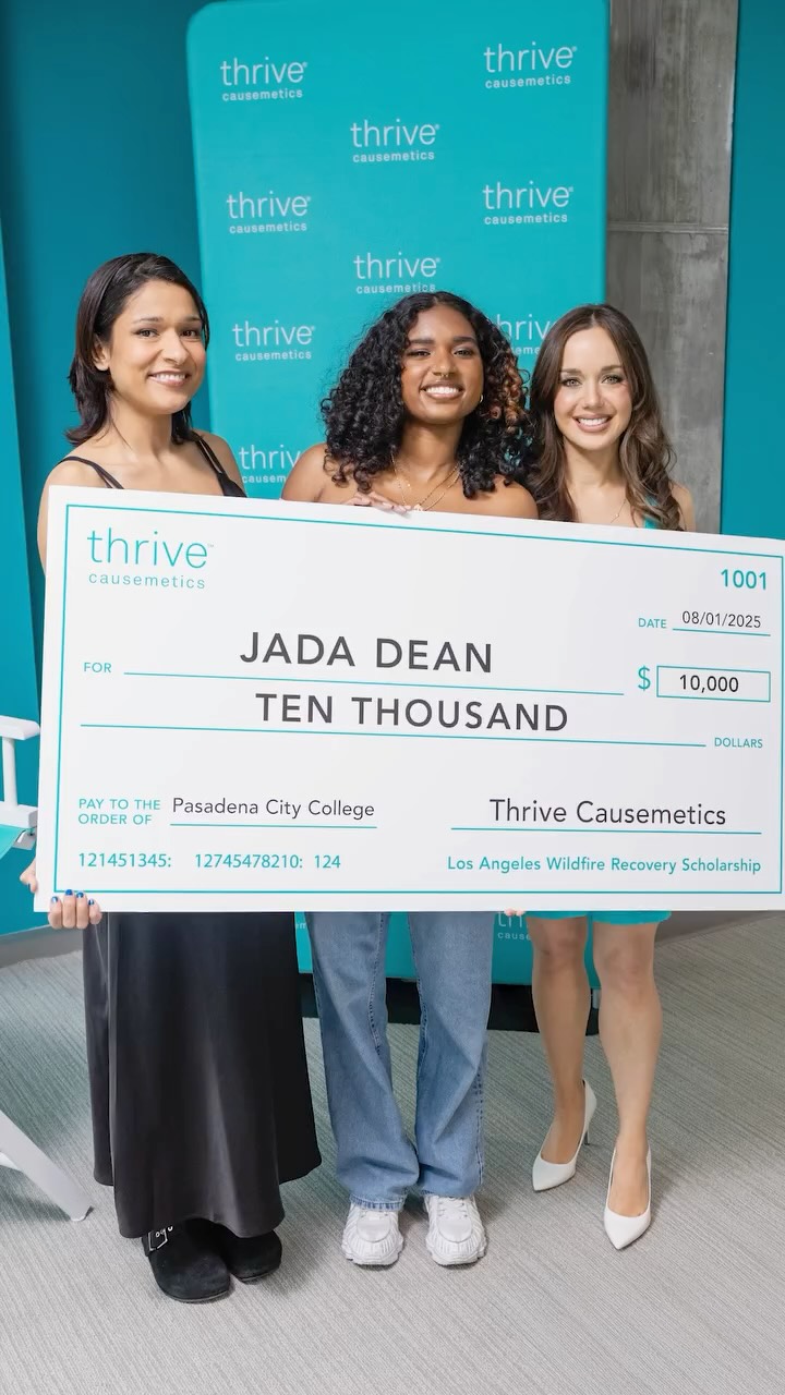 Instagram post by @karissabodnar for Thrive Causemetics. Caption reads: YOU made this happen! 👏

Meet Jada, the very....