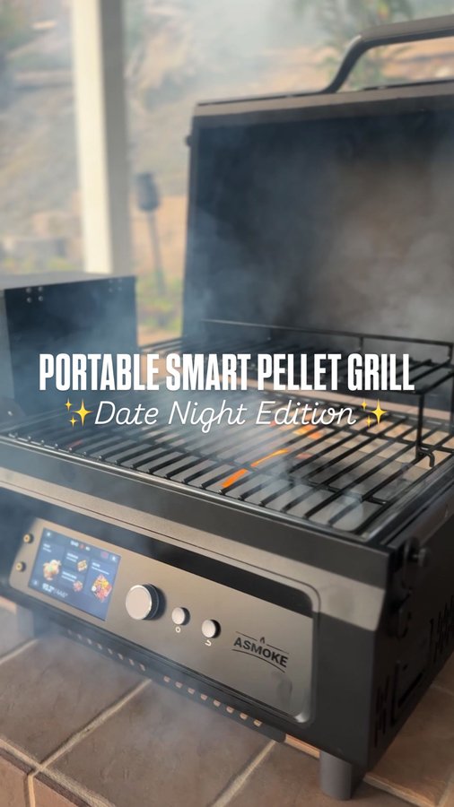 Instagram post by @foodthoughtsforall for Asmoke Grill. Caption reads: [...] 🍔 See link in bio for more info!....