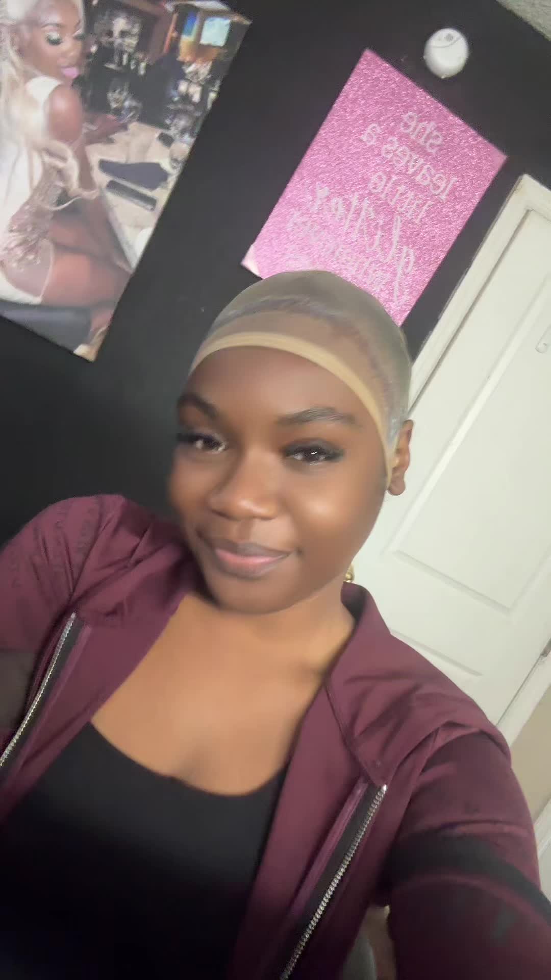 TikTok post by @neeshneshia2 for Tuneful Hair US Shop. Caption reads: [...] to go #backtoschool#fypシ#grwm @Tuneful Hair....