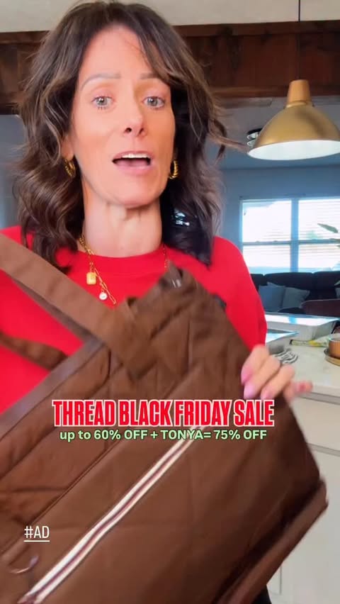 Instagram post by @takingmylifebackat42 for Thread Wallets. Caption reads: @thread_wallets BLACK FRIDAY SALE IS HERE! Up to....