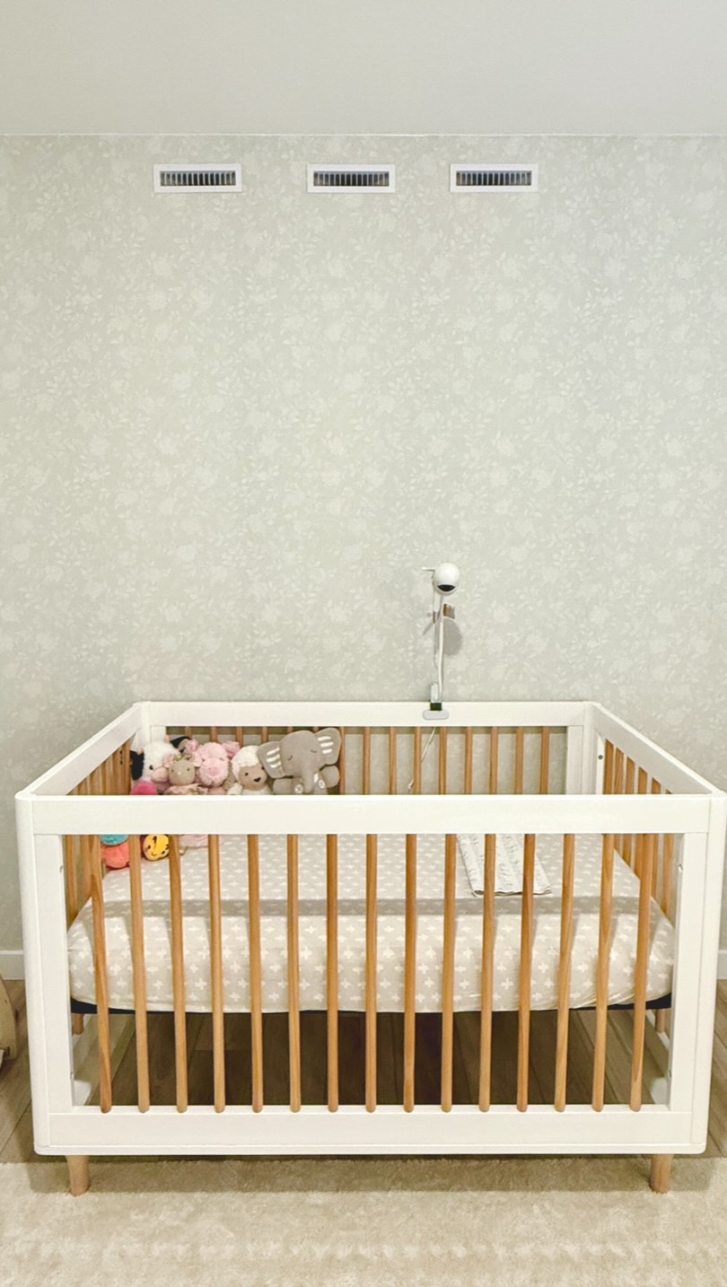 Instagram post by @citygirlmeetsfarmboy for Wallblush. Caption reads: “Mom wanna see what we did in the baby room?”

My....