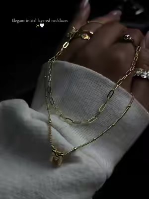 TikTok post by @beautyfinds16 for Turandoss Jewelry. Caption reads: The perfect necklace set✨ @Turandoss-Jewelry.