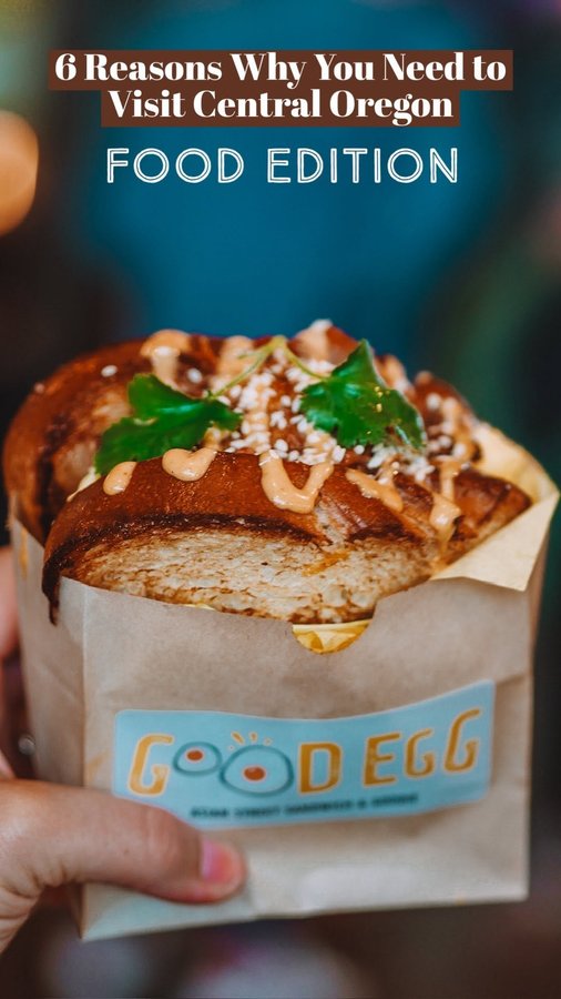 Instagram post by @seattletastingtwins for Visit Bend Oregon. Caption reads: We took a trip to Central Oregon this past....