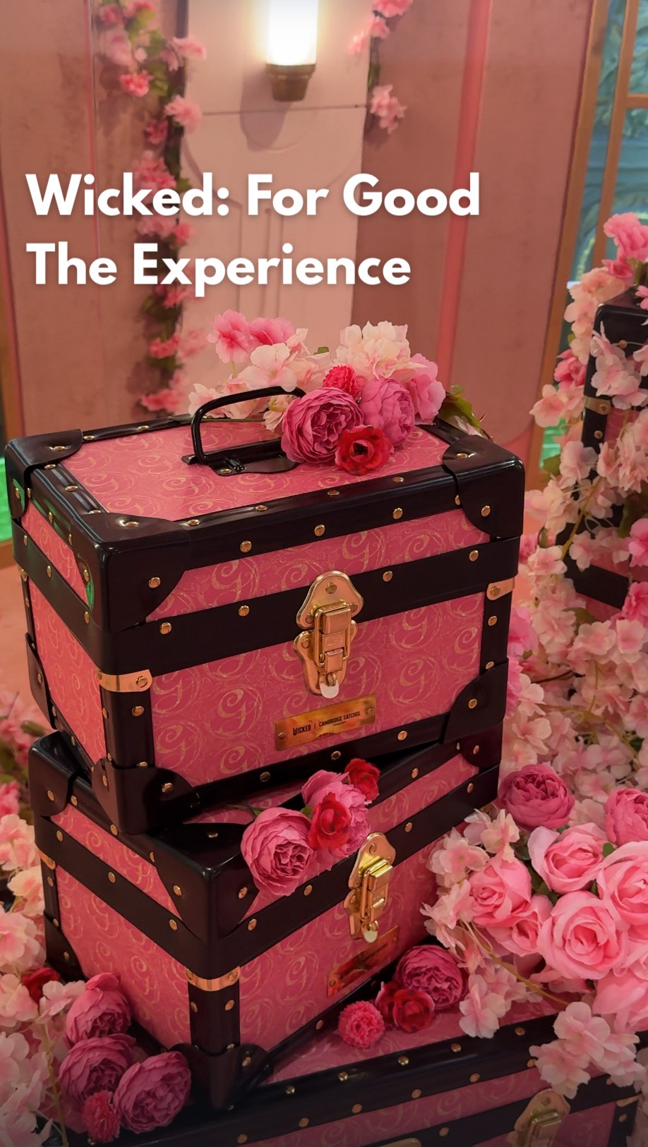 Instagram post by @kiddoadventures_ for Westfield London. Caption reads: Wicked: For Good Experience is coming to London....