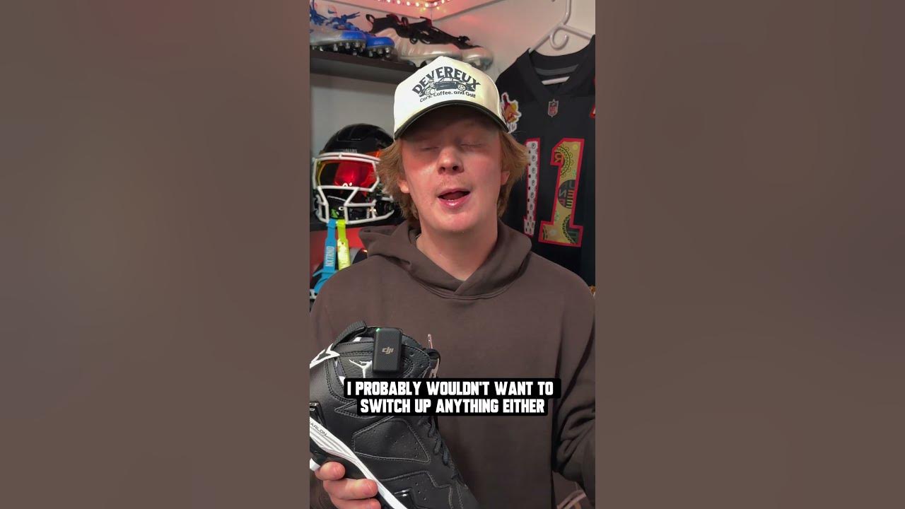 YouTube post by @Footballrs for SHOC. Caption reads: Putting a Jumpman logo over competitor's products....