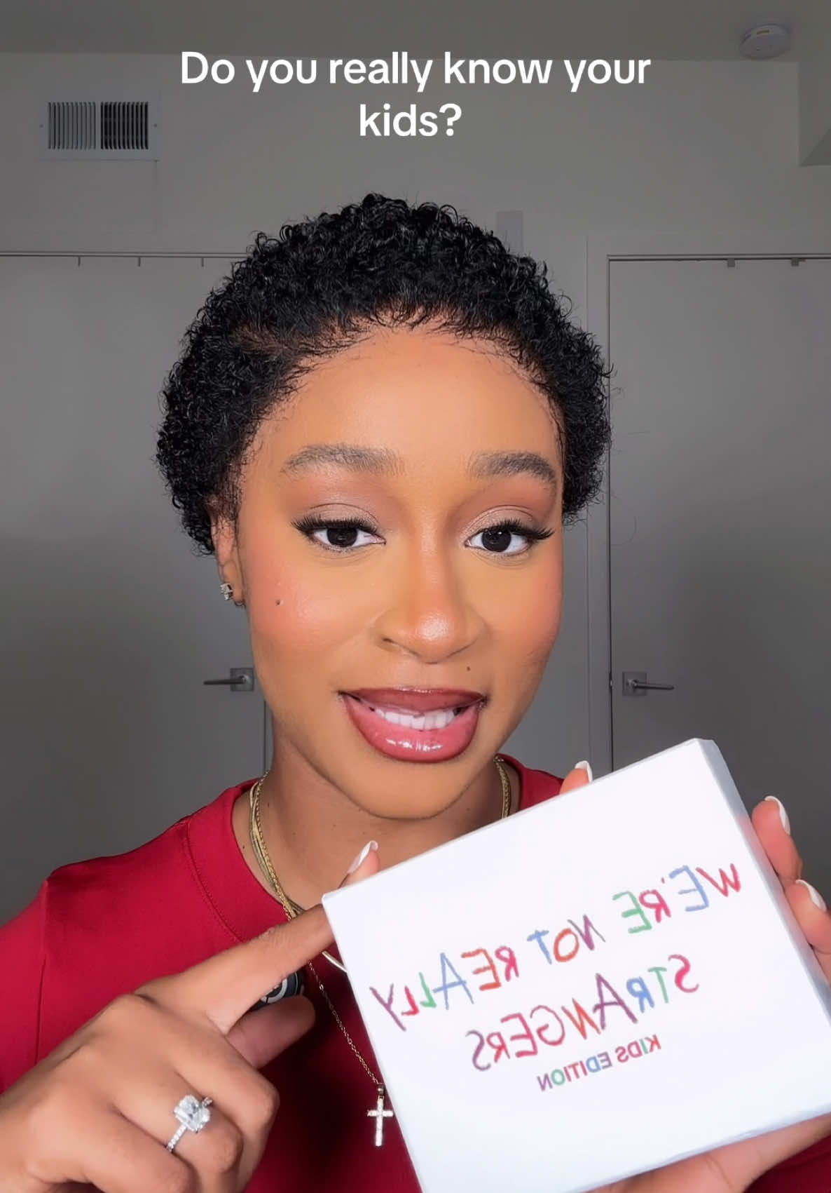 TikTok post by @dailydoseofshaz_ for We're Not Really Strangers. Caption reads: [...] when my daughter is older! @We're Not Really....