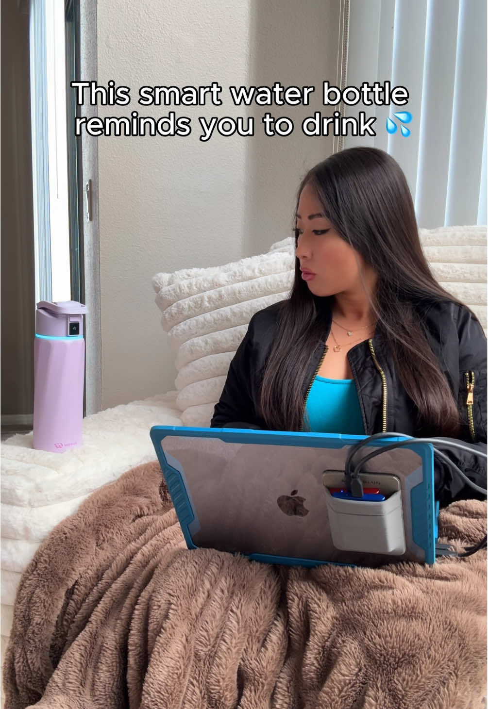 TikTok post by @jennybabascomedy for Water H Costa Rica. Caption reads: I’ve never drank so much water in my life 🤣....