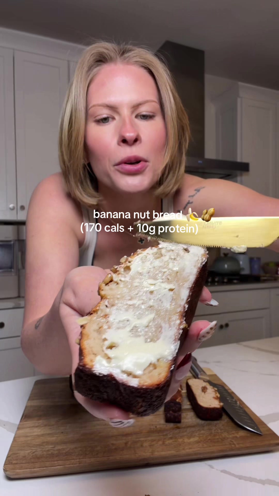 TikTok post by @smallersam_pcos for Clean Simple Eats. Caption reads: [...] CSE snicker doodle protein powder @Clean....