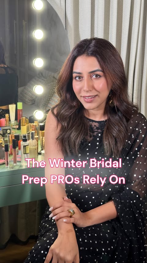 Instagram post by @aafreenmakeupandhair for Nykaa. Caption reads: For the upcoming bridal season, make sure the skin....