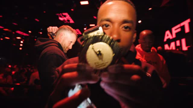 Instagram post by @aftermiles for Hyperice. Caption reads: [...] after party in NYC to life: @redbull....