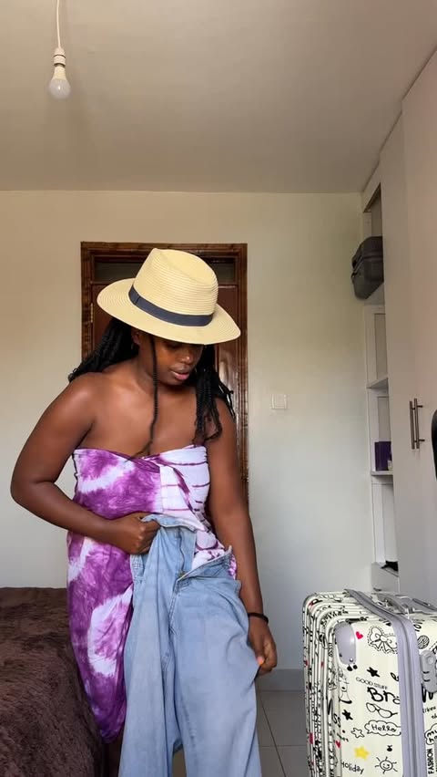 Instagram post by @lisahgitau_ for Garnier East Africa. Caption reads: GRWM to fly from Nairobi to Malindi 🌸🏖️ ✈️ I am....