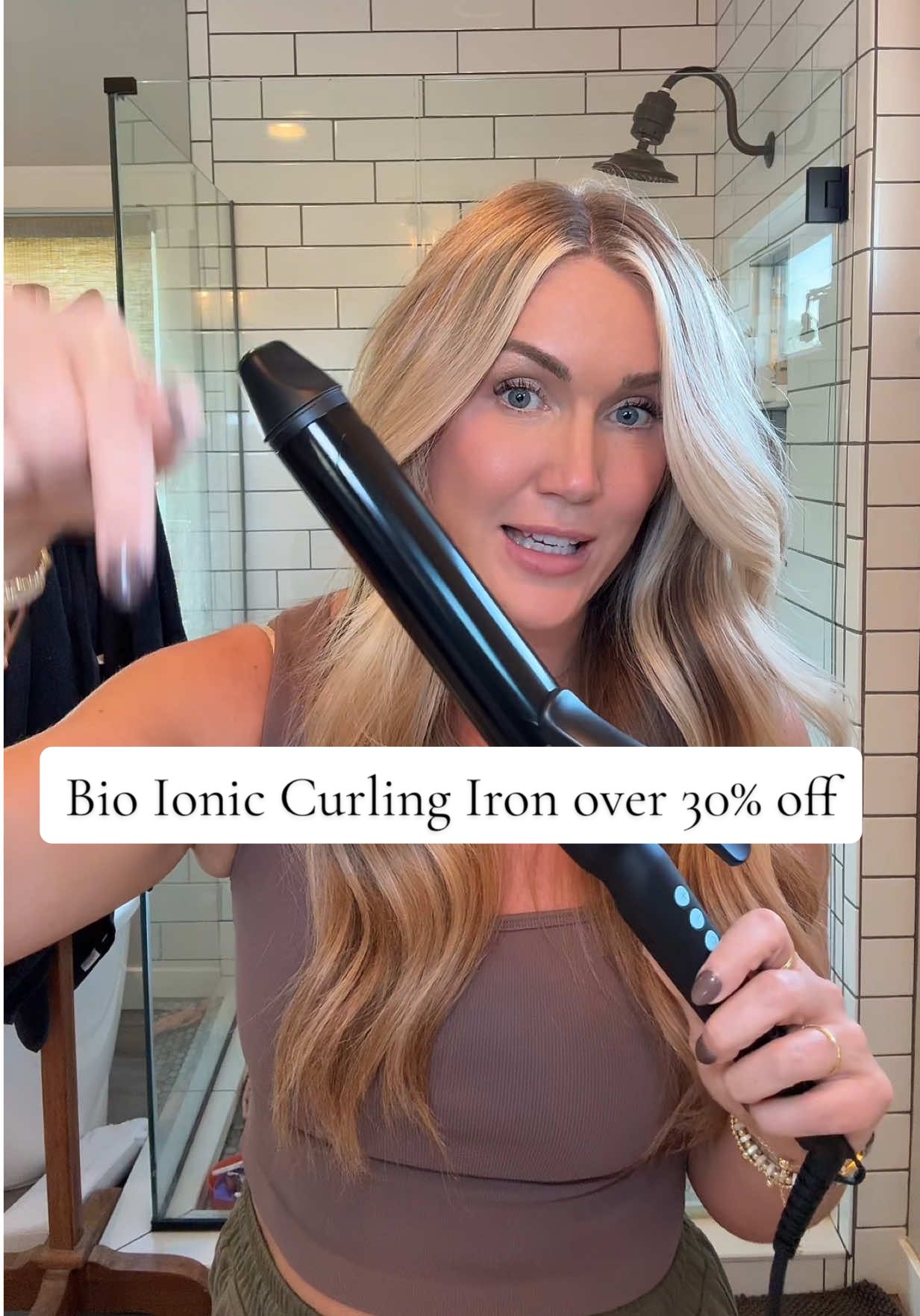 TikTok post by @justanotherrach for Bio Ionic. Caption reads: [...] #tiktokshopcreatorpicks #bioionic....