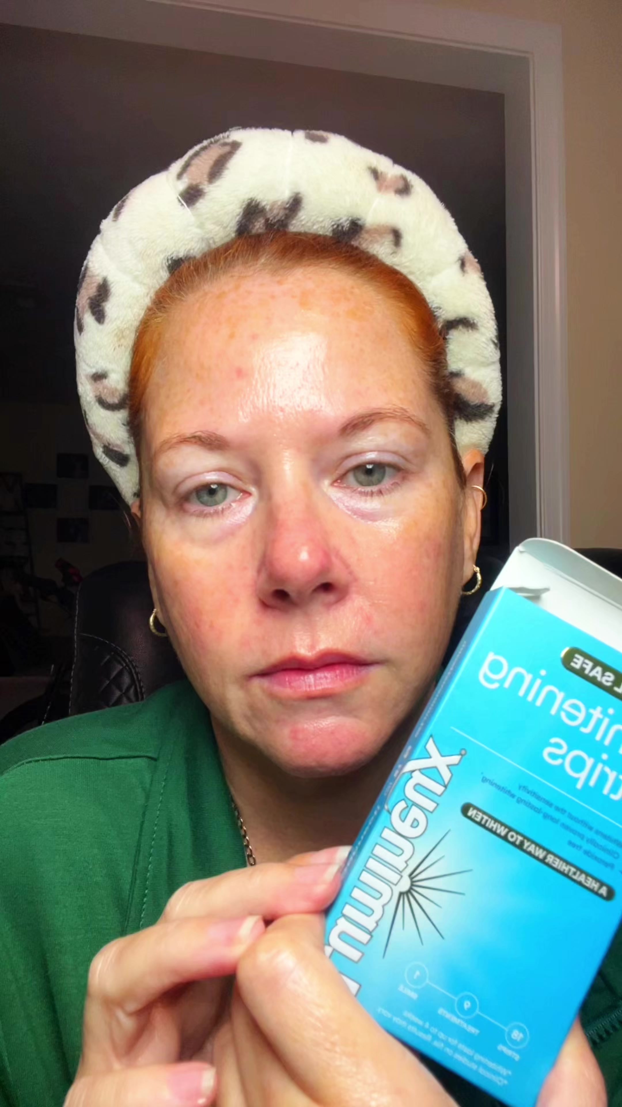 TikTok post by @carebear_chronicles for Lumineux. Caption reads: @Lumineux teeth whitening strips designed for....