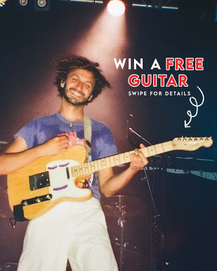 Instagram post by @goodkidband for Fender. Caption reads: Our new single “Rift” is coming out on Nov 21 and....