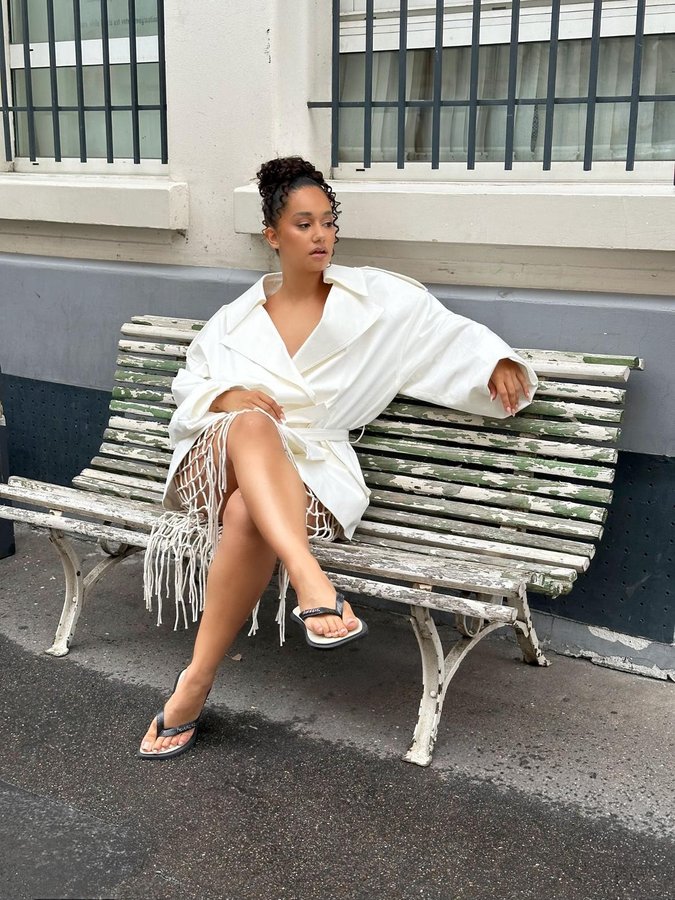 Instagram post by @lenamahfouf for Havaianas. Caption reads: summer in the city 🩴🌞 in @havaianaseurope 🌻🌞.