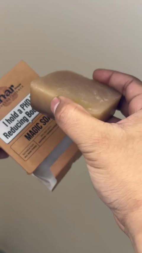 Instagram post by @maan_lifestyl for GHAR SOAPS. Caption reads: Real Vs Fake Magic ✨ Soap

@gharsoaps.