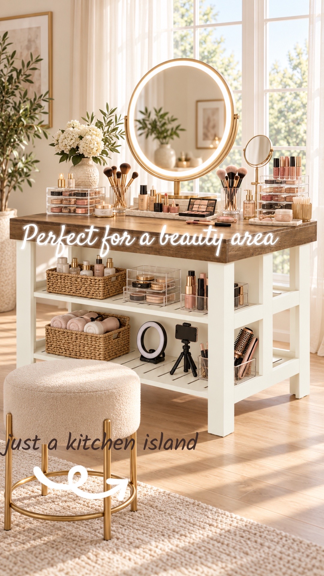 TikTok post by @aestheticaleestyles for Tribesigns. Caption reads: @Tribesigns gorgeous island isn’t just for the....