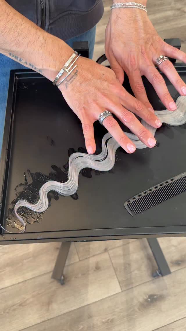 Instagram post by @antestradahair for SexyHair. Caption reads: Watch me create the finger waves I used for the....