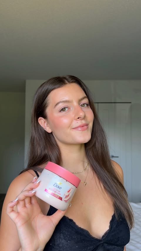 Instagram post by @sophia.berk for Dove. Caption reads: #DovePartner my summer self care routine using....