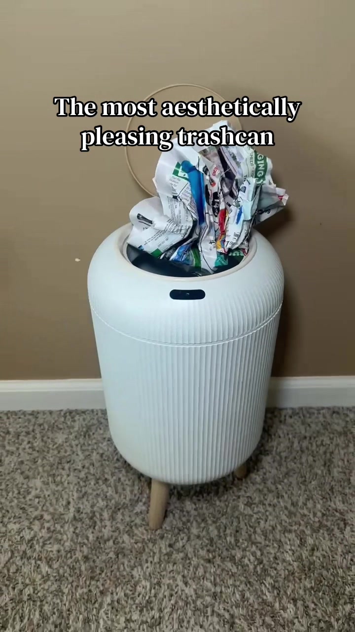 TikTok post by @jessica_young24 for Pukom. Caption reads: [...] hands free trash can, this is it....