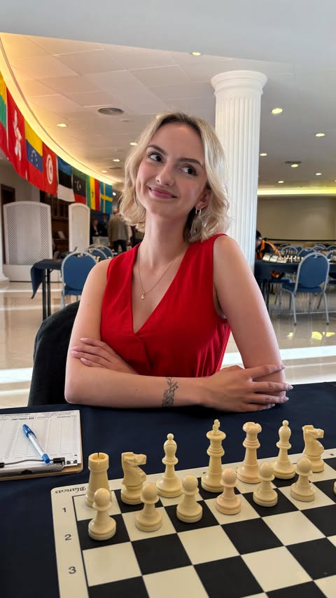 Instagram post by @charlizevz for Duolingo. Caption reads: #ad I have spent most of my life around chess, and....