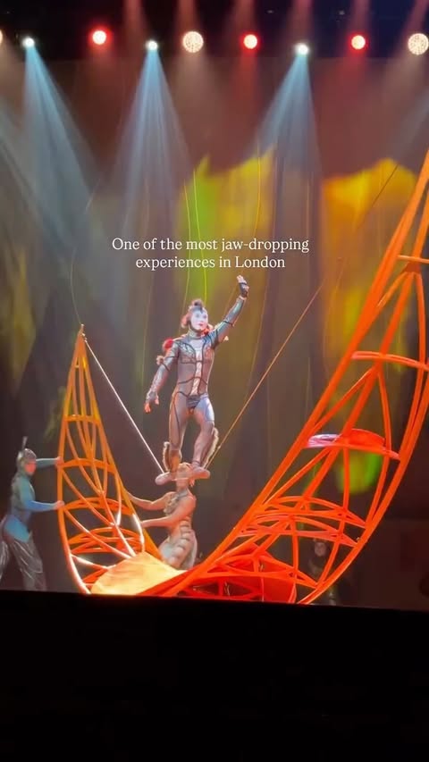 Instagram post by @volga_londonstories for Cirque du Soleil. Caption reads: [...] into the enchanting universe of....