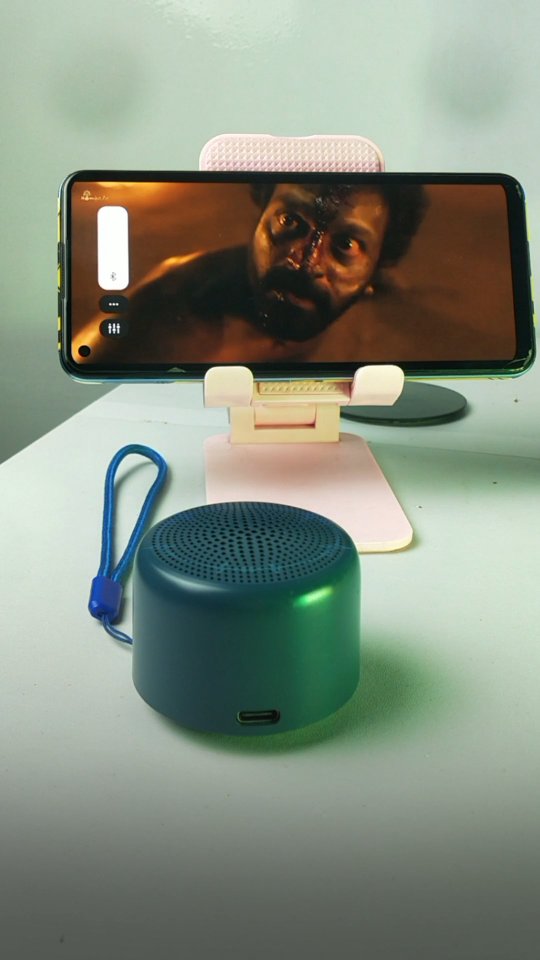 Instagram post by @exploredee_tech for Portronics. Caption reads: Portronics Pico Mini BT Speaker Chotu Packet Bada....