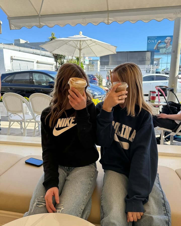 Instagram post by @theallantwins for La La Land Kind Cafe. Caption reads: Who tried out @lalalandkindcafe’s secret menu....