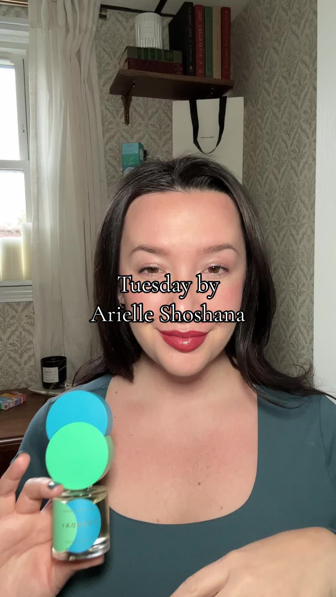 TikTok post by @fragrancefixations for Arielle Shoshana. Caption reads: [...] fresh and aromatic, Tuesday by....